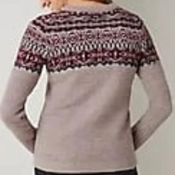 J.Jill Split-neck, Cotton-blend Pullover Sweater, 3X - Picture 2 of 4